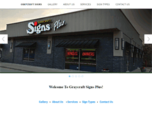 Tablet Screenshot of graycraftsigns.com